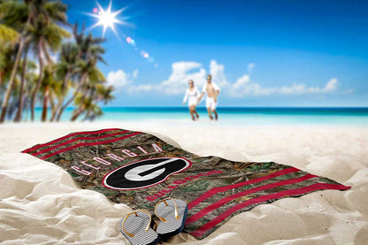 Realtree Northwest NCAA Georgia Bulldogs Camo Beach Towel - Realtree EDGE