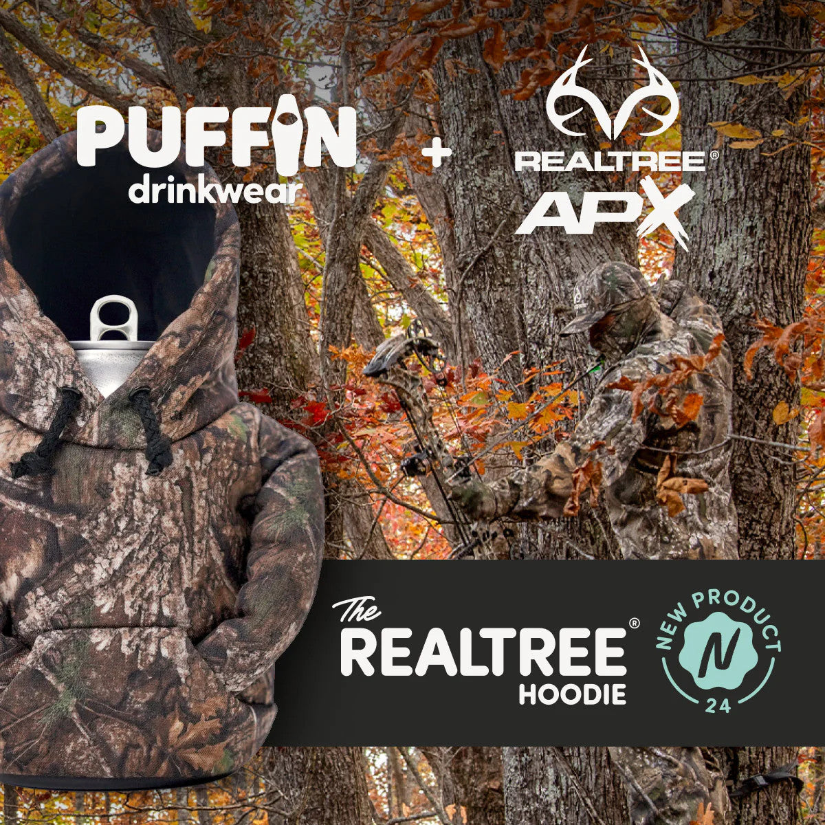 Realtree Puffin Drinkwear Camo Koozie - Realtree APX