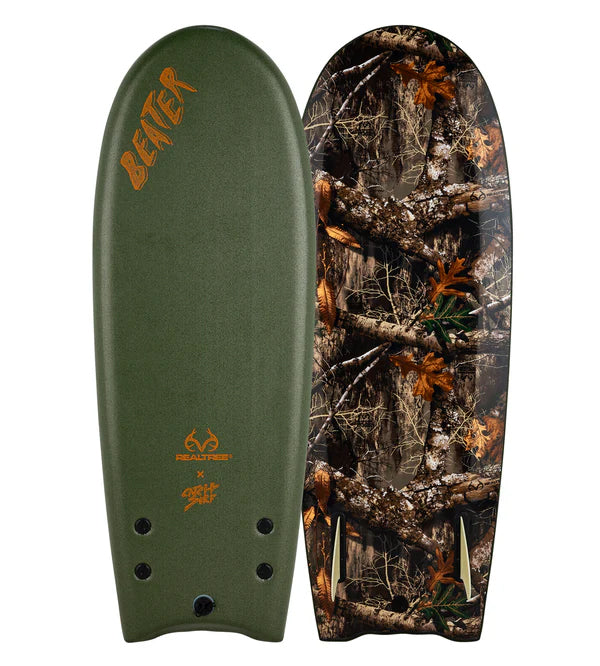 Realtree Catch Surf Beater Original 54 PRO - Twin Fin Camo Surfboard - Realtree EDGE