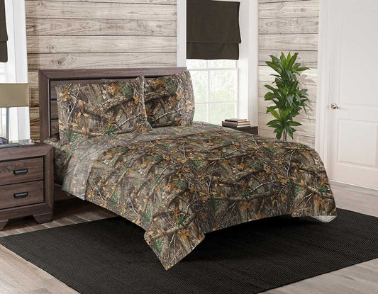 Realtree Northwest Camo Sheet Set Multi Full Bed - Realtree EDGE