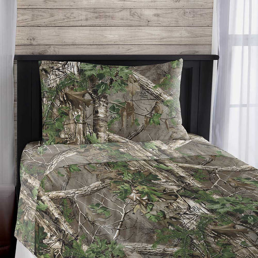 Realtree Northwest Camo Sheet Set Multi  Twin Bed - Realtree XTRA