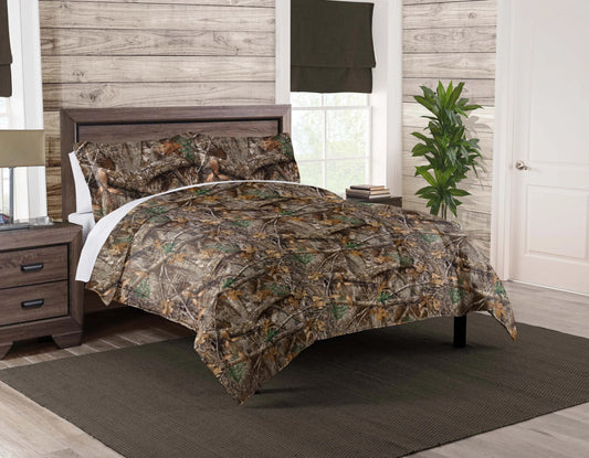 Realtree Northwest Camo Printed Comforter Set Multi Twin Bed - Realtree EDGE