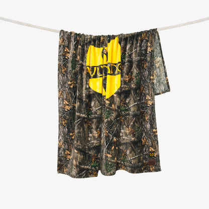 Realtree Slowtide x Wu-Tang Clan Plush Fleece Camo Throw Blanket - Realtree EDGE