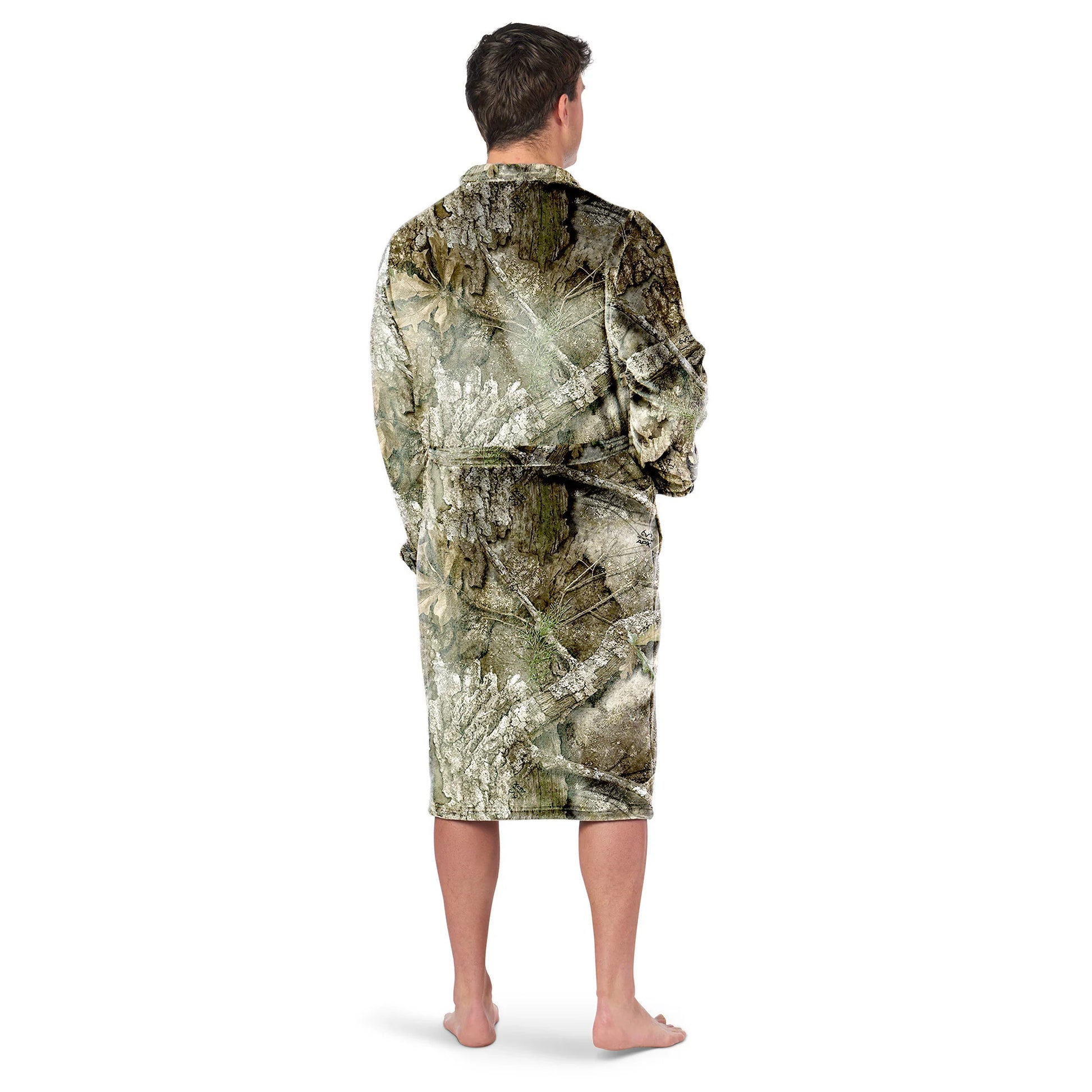 Realtree Northwest Men’s Silk Touch Camo Robe - Realtree APX