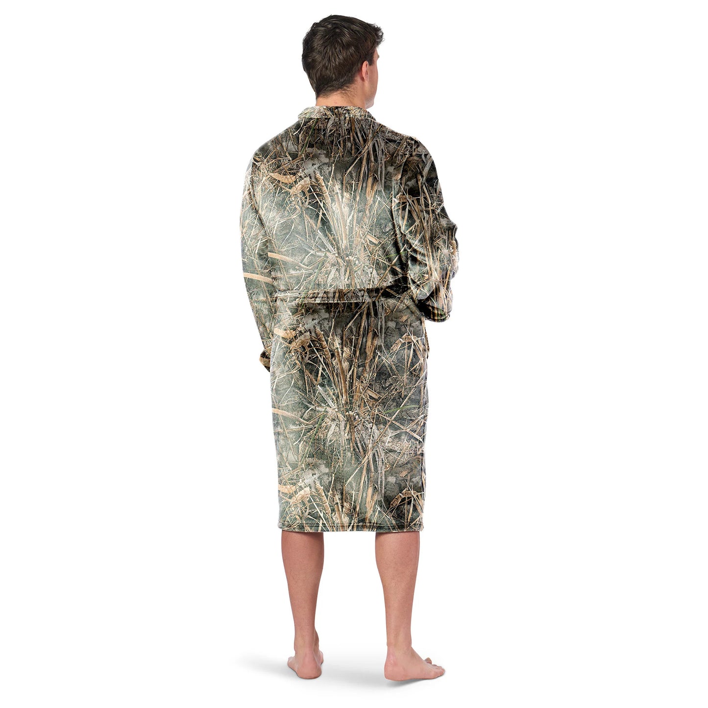 Realtree Northwest Men’s Silk Touch Camo Robe - Realtree MAX-7