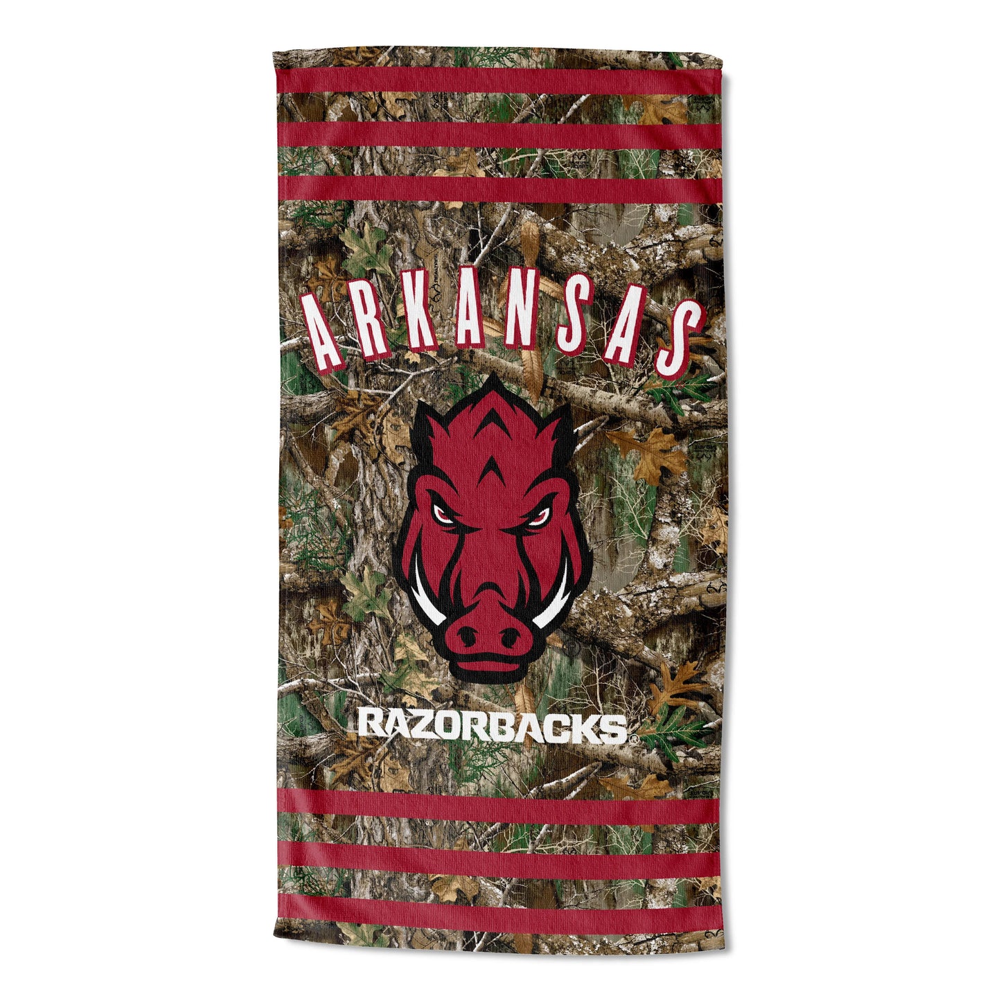 Realtree Northwest NCAA Arkansas Razorbacks Camo Beach Towel - Realtree EDGE