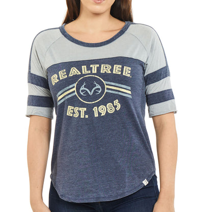 Realtree WoDouble Stripe Burnout Shirt - Realtree