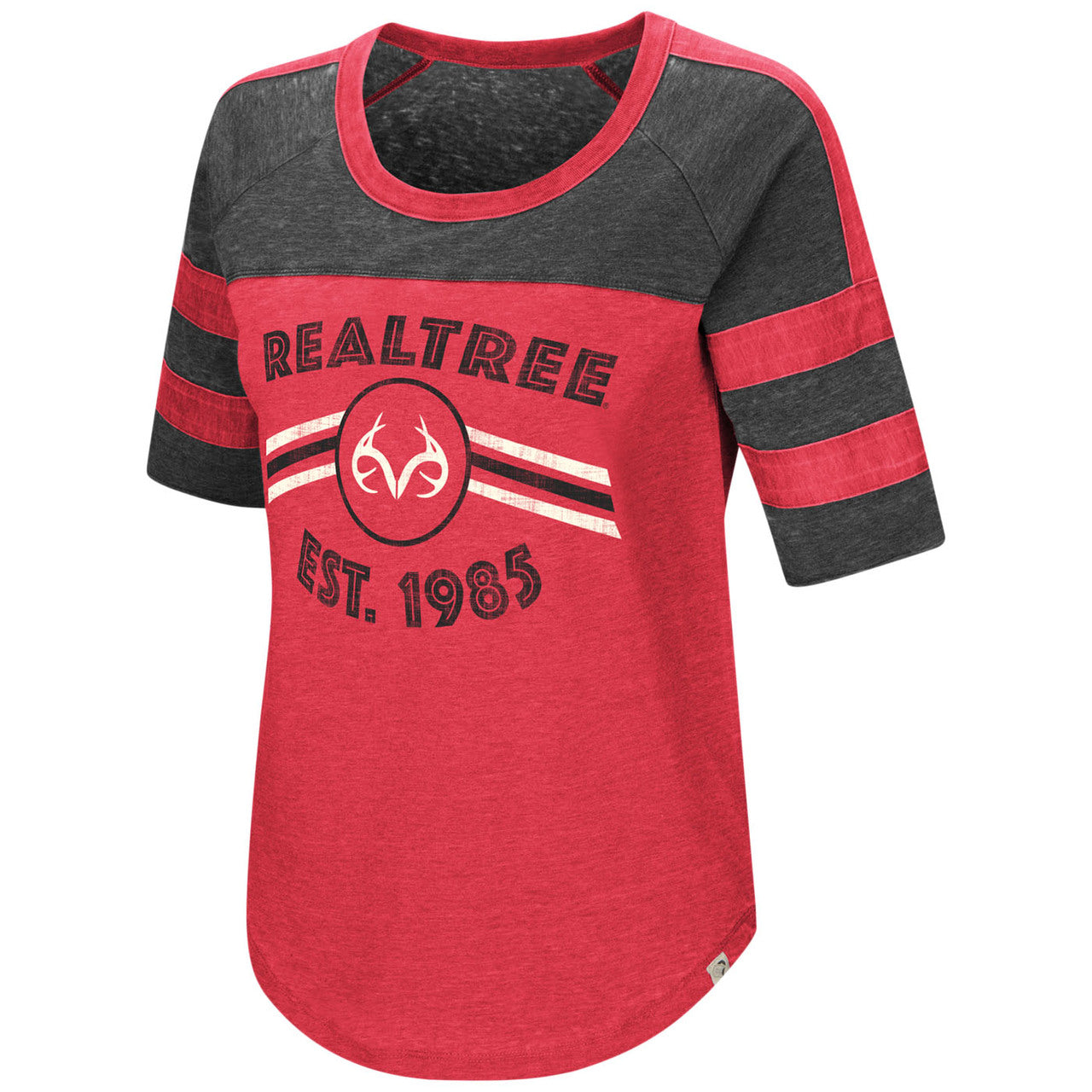 Realtree WoDouble Stripe Burnout Shirt - Realtree