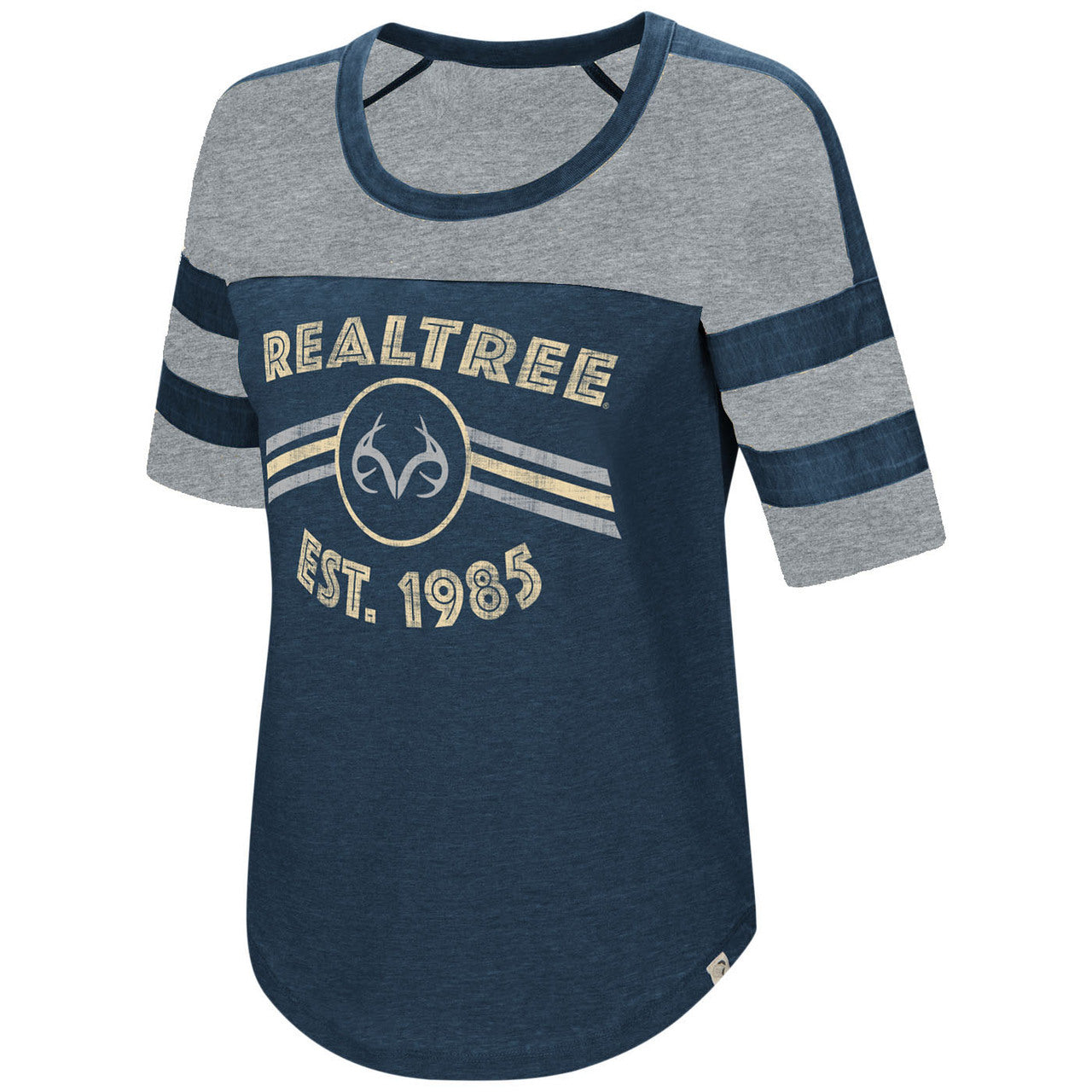 Realtree WoDouble Stripe Burnout Shirt - Realtree