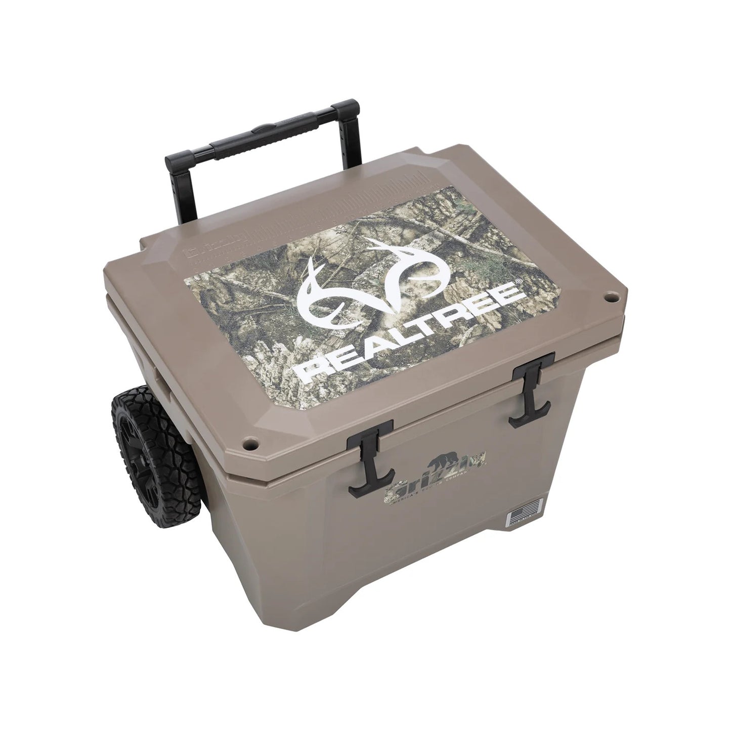 Realtree Grizzly Coolers 40 Qt Scout Rolling Cooler - Realtree Camo