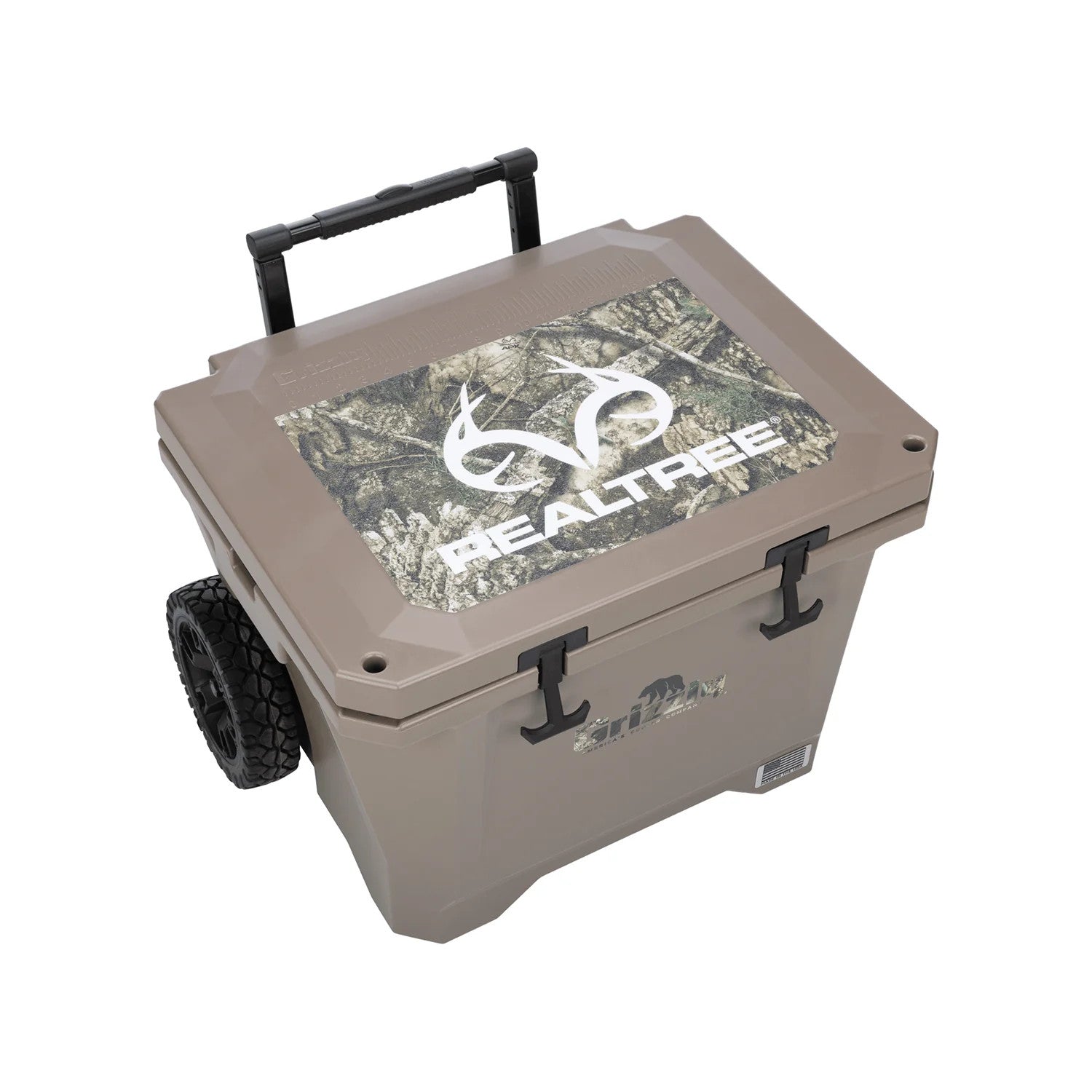 Realtree Grizzly Coolers 40 Qt Scout Rolling Cooler - Realtree Camo