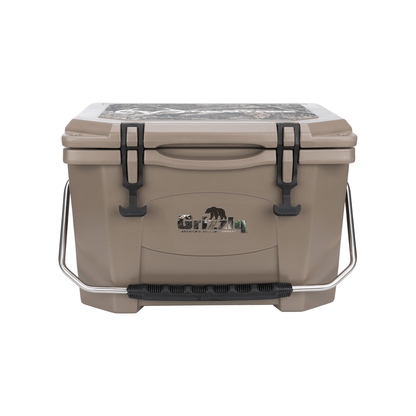 Realtree Grizzly Coolers 20 Qt Camping Cooler - Realtree Camo